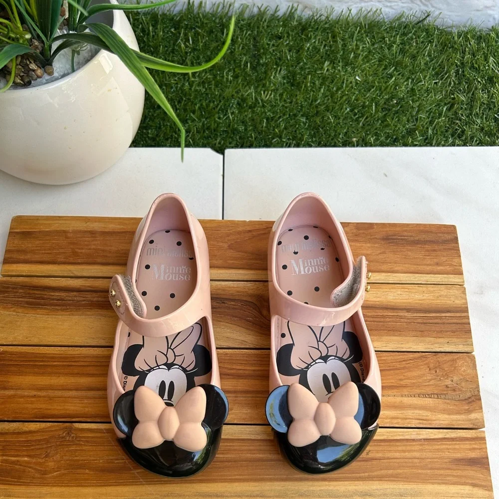 Conscious Mini Melissa Minnie Mouse jelly ballerinas size 7 like new